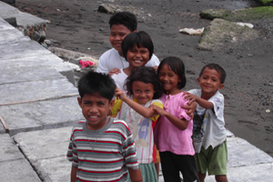 Children in Tahuna